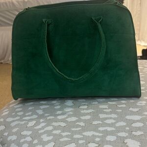 Elegant Green Suede Women's Bag